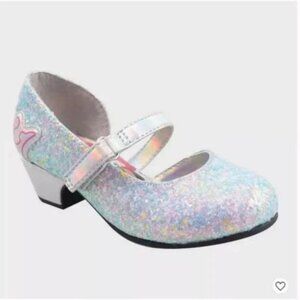 Toddler Girls' Disney Princess Ballet Flats - Silver 11